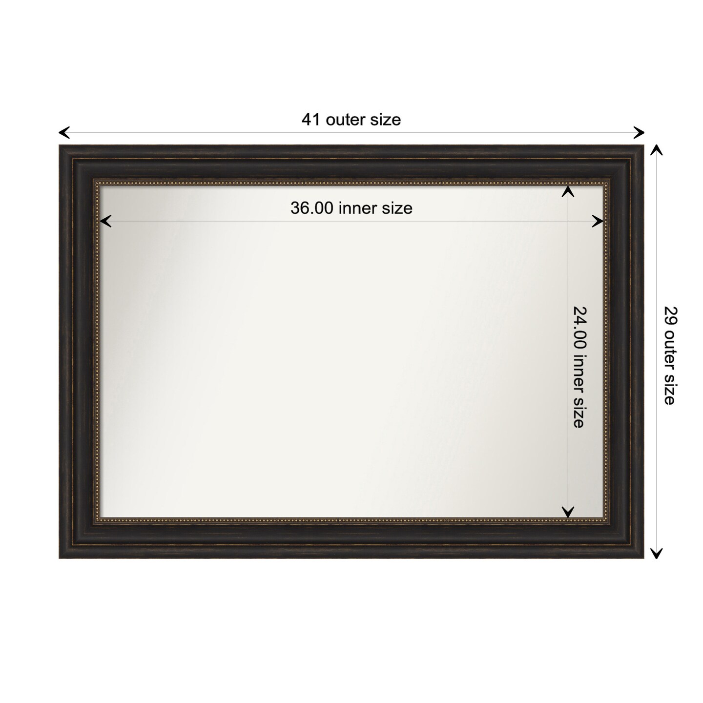 Amanti Art NonBeveled Wall Mirror, Accent Bronze Frame Michaels