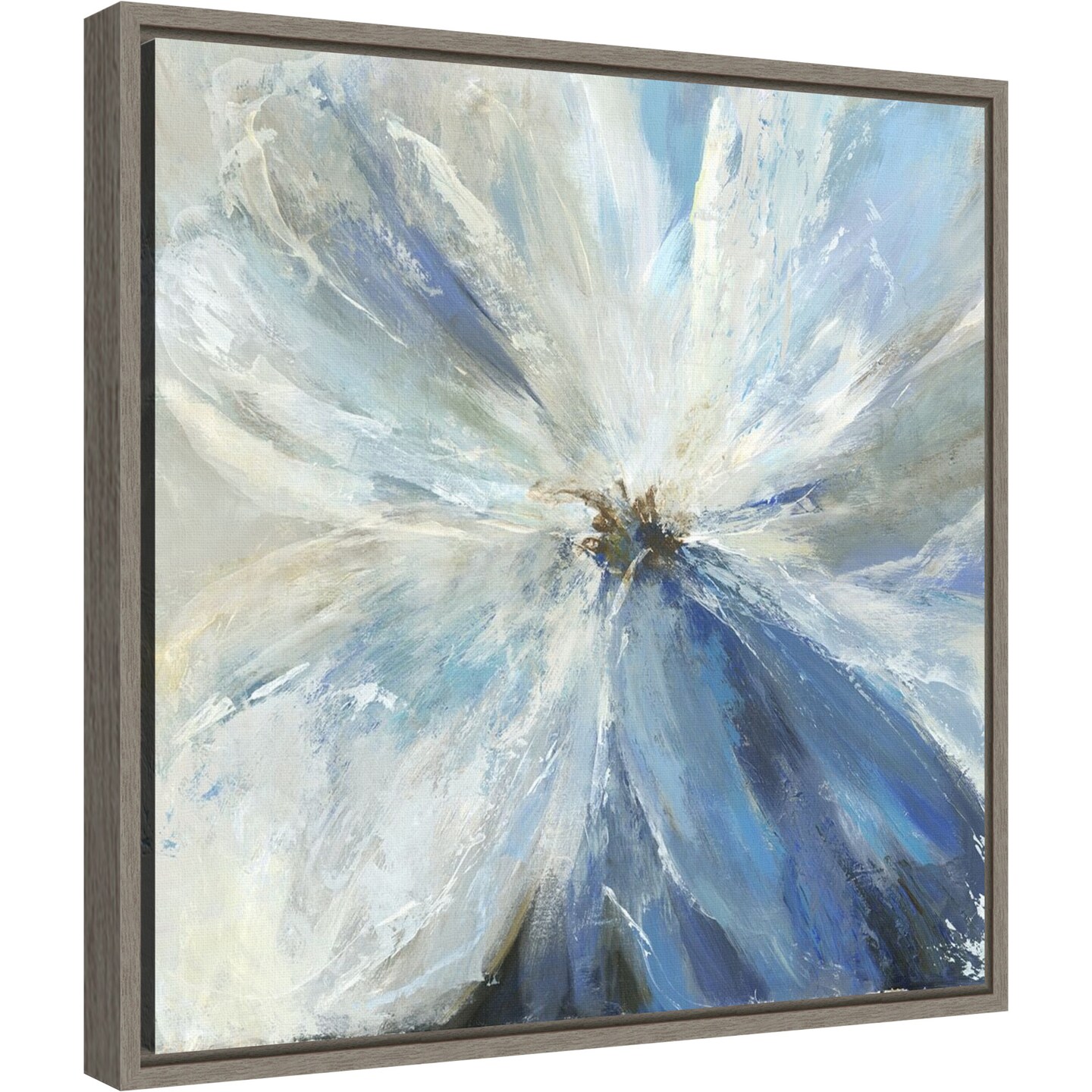 Gigi I by Asia Jensen 16-in. W x 16-in. H. Canvas Wall Art Print Framed in Grey