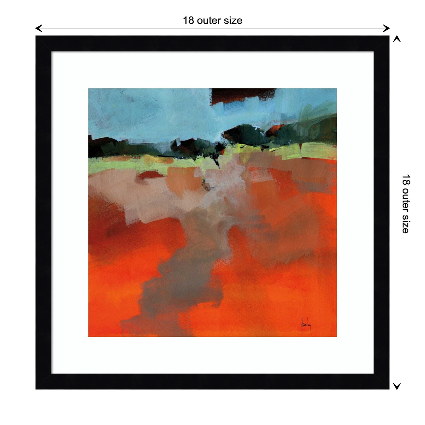 Early Fall by Paul Bailey Wood Framed Wall Art Print | Framed Art ...