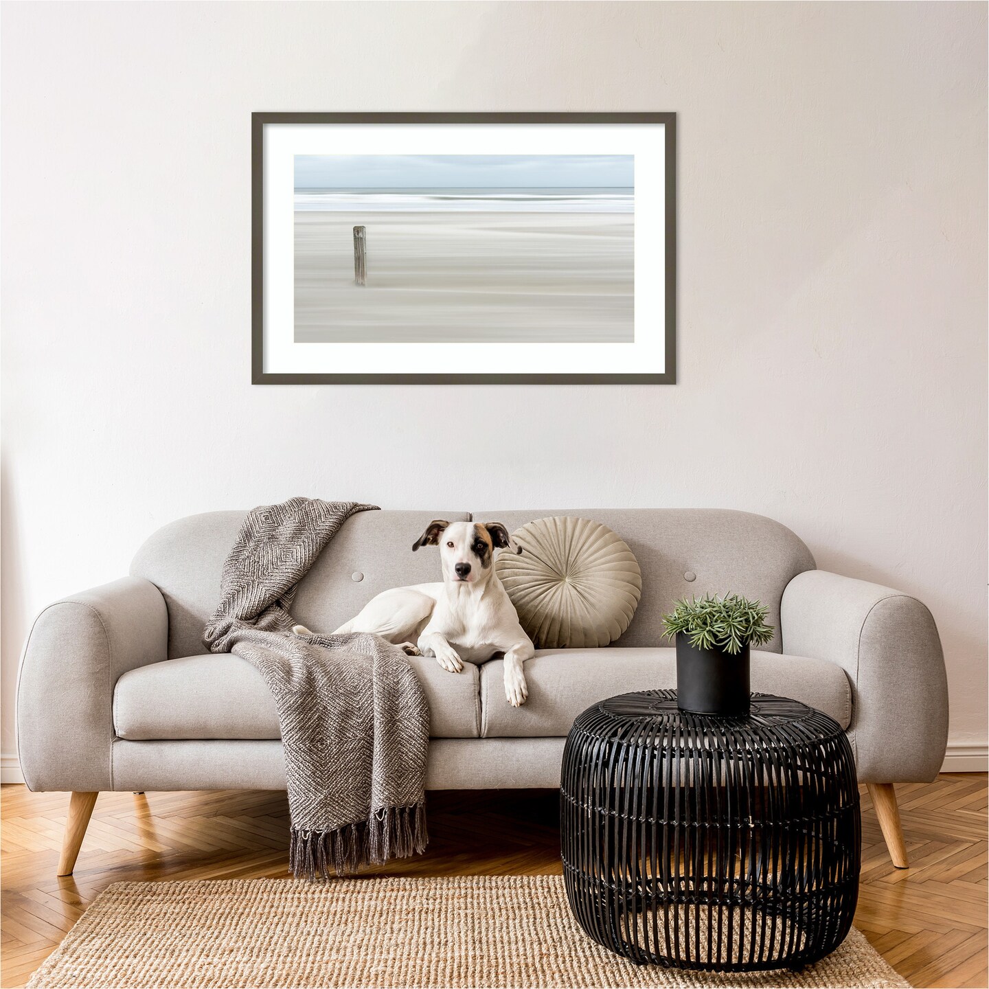 Steadfast Shoreline by Greetje van Son Wood Framed Wall Art Print