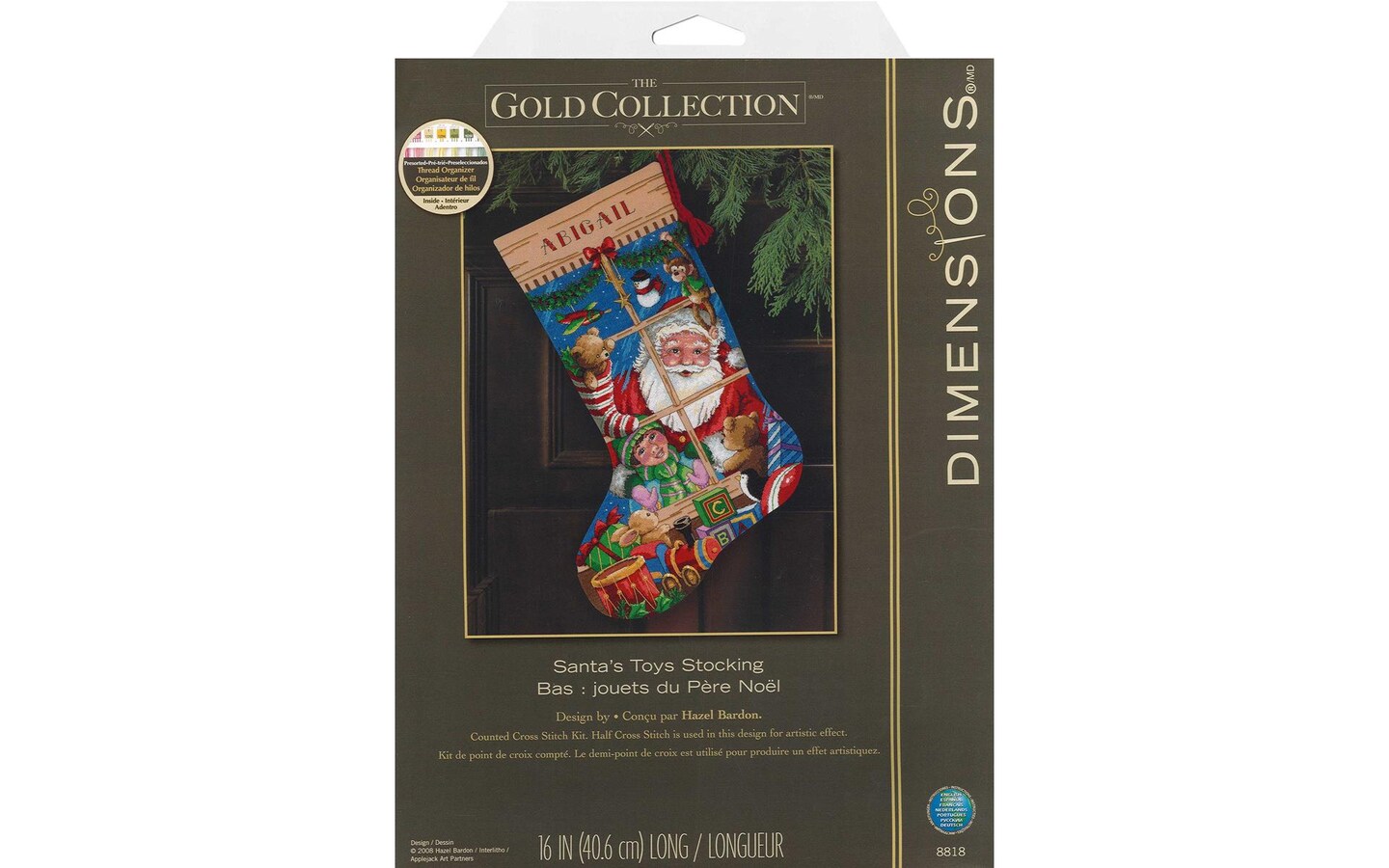Dimensions Cross Stitch Kit 16 Stocking Santa's Toys 