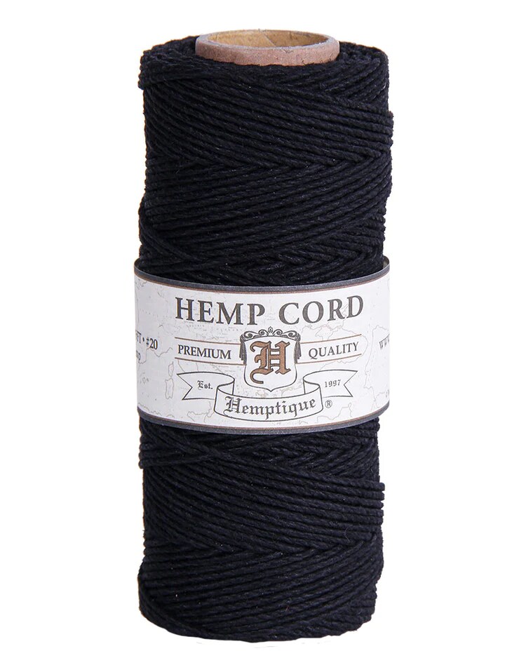 Hemptique 1mm #20 Hemp Cord Spools Jewelry Making Macrame Crochet Crafting Gift Wrapping