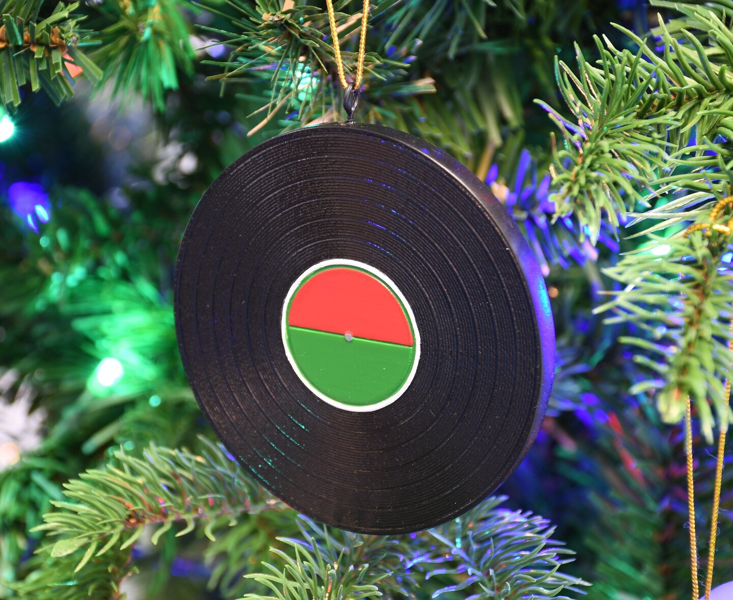 Tree Buddees Personalizable Record Turntable Music Christmas Ornament