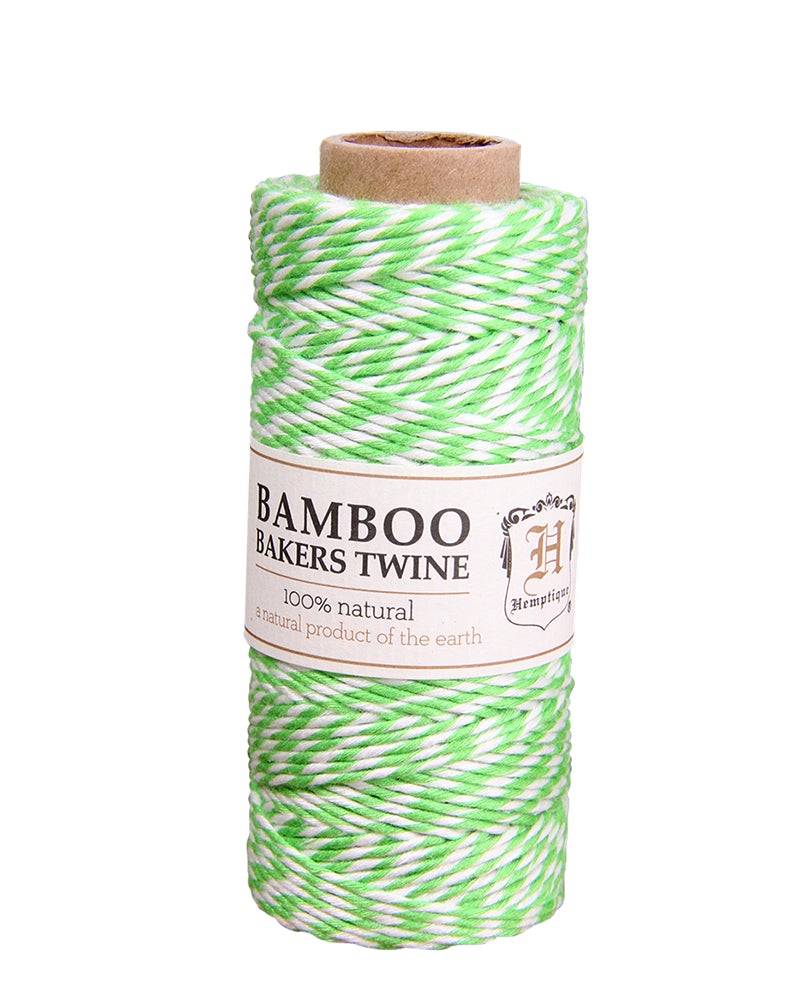 Hemptique Bamboo Bakers Twine Spools Eco Friendly Sustainable Naturally Grown Jewelry Bracelet Making Paper Crafting Scrapbooking Bookbinding Mixed Media Crocheting Macrame Seasonal Holiday Gift Wrapping Outdoor Gardening