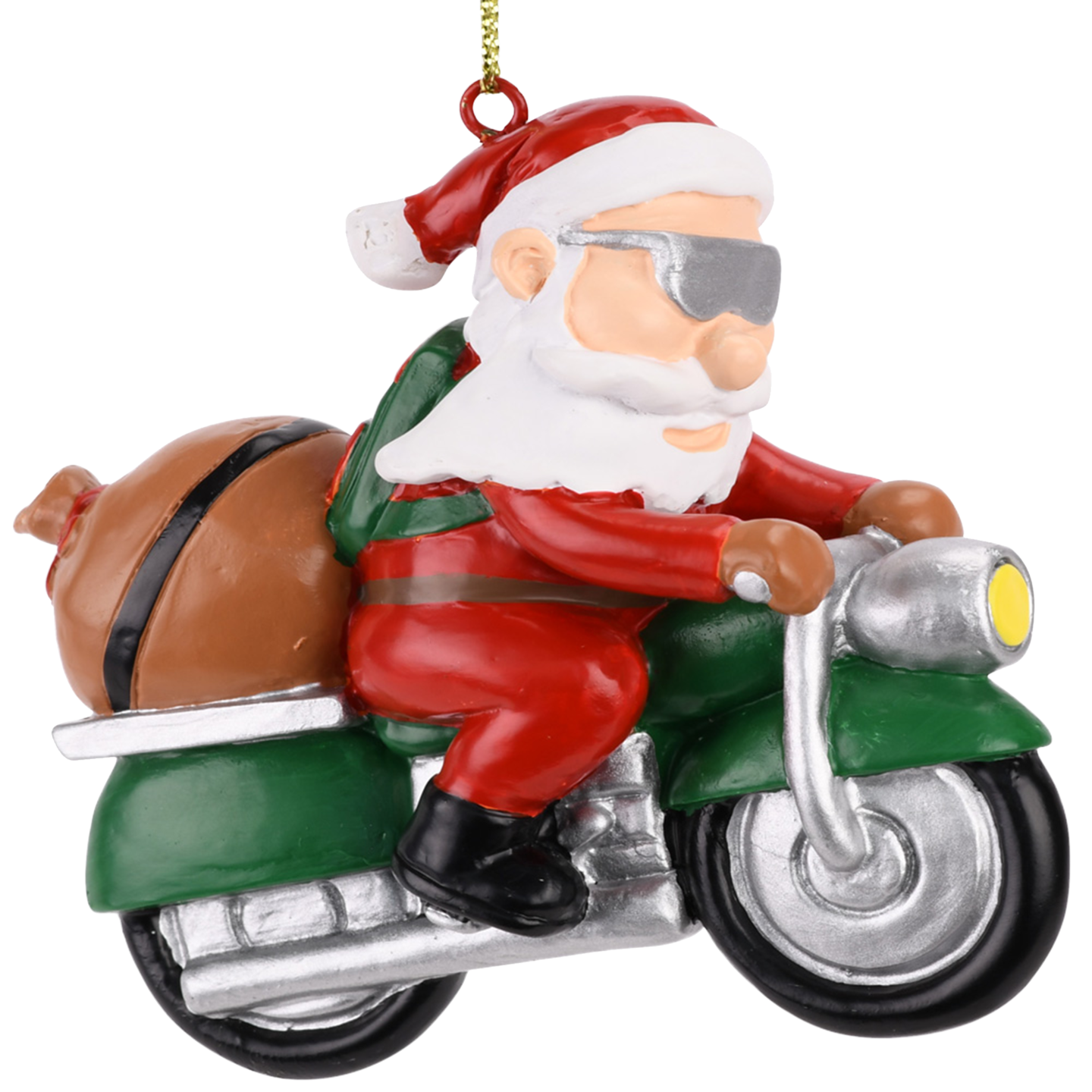 Tree Buddees Biker Santa Claus Motorcycle Christmas Tree Ornament