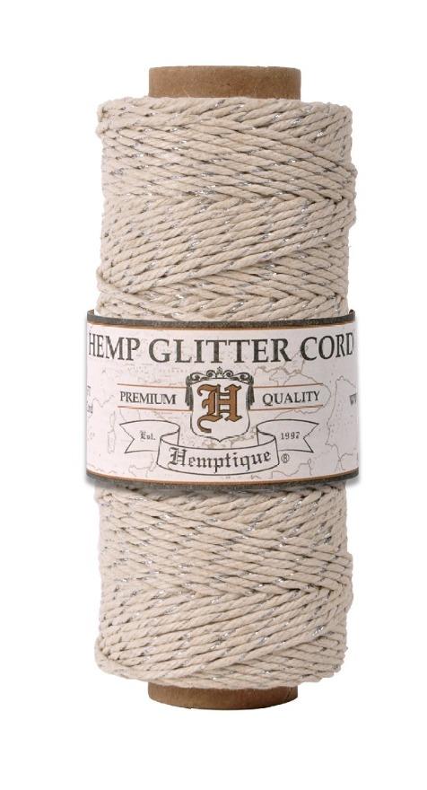 Hemptique 1mm #20 Metallic Hemp Cord Spools Jewelry Bracelet Making Crafting Scrapbooking Bookbinding Mixed Media Crocheting Macrame Gift Wrapping