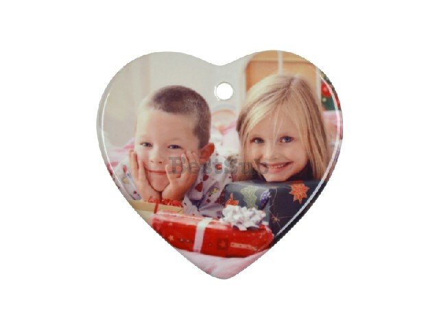 3 inch Heart Ornament with String Ceramic Ornament | Michaels