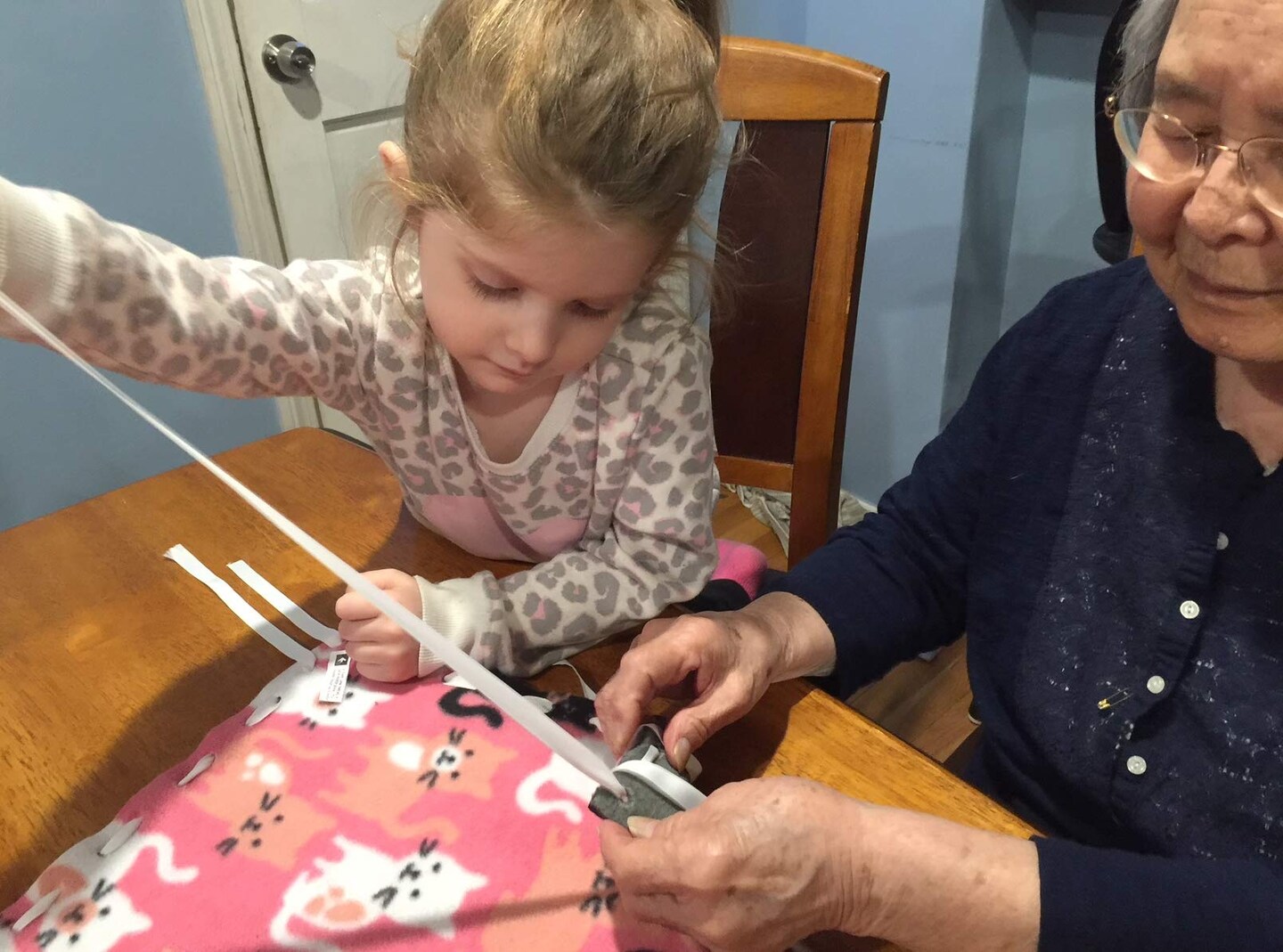 Make Your Own Fleece Pillow Kit Activity for Elderly, Low Vision, Disabled, Blind, Dementia