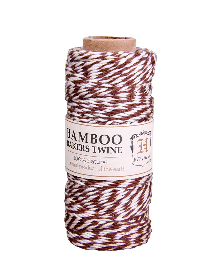 Hemptique Bamboo Bakers Twine Spools Eco Friendly Sustainable Naturally Grown Jewelry Bracelet Making Paper Crafting Scrapbooking Bookbinding Mixed Media Crocheting Macrame Seasonal Holiday Gift Wrapping Outdoor Gardening