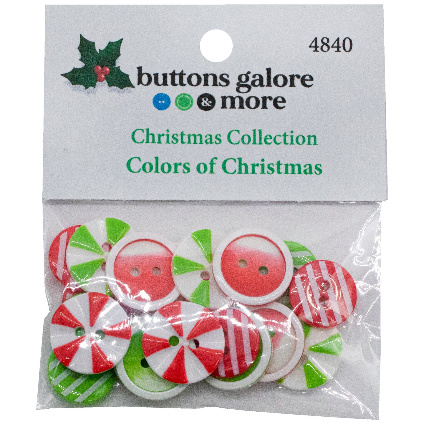 Buttons Galore Colors of Christmas Buttons for Sewing Crafts Scrapbooks DIY Projects - 3 Packs of Buttons 48 Buttons&#x2026;