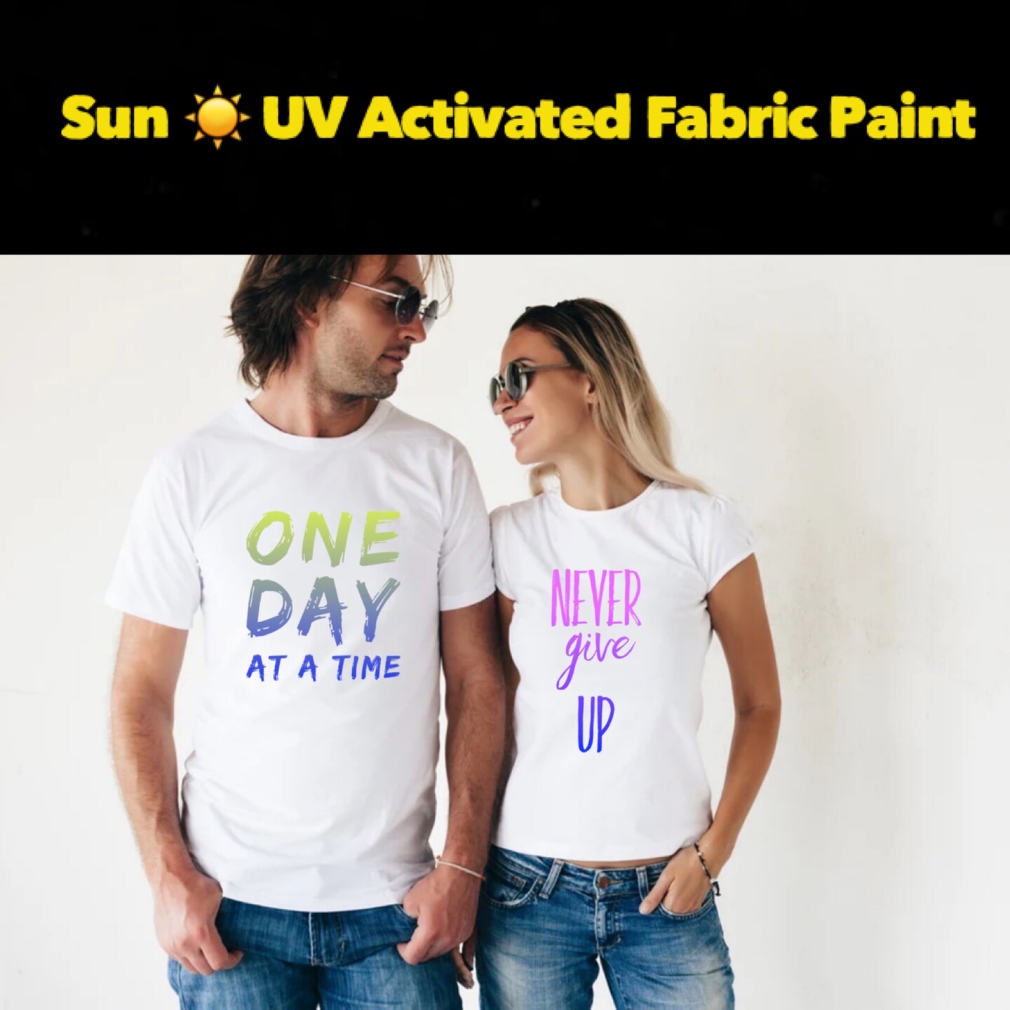  Color Changing Sun Activated Photochromic Fabric Paint Great  for DIY T-Shirts and Color Changing Shoes (2 oz, Pink-Blue) : Arts, Crafts  & Sewing