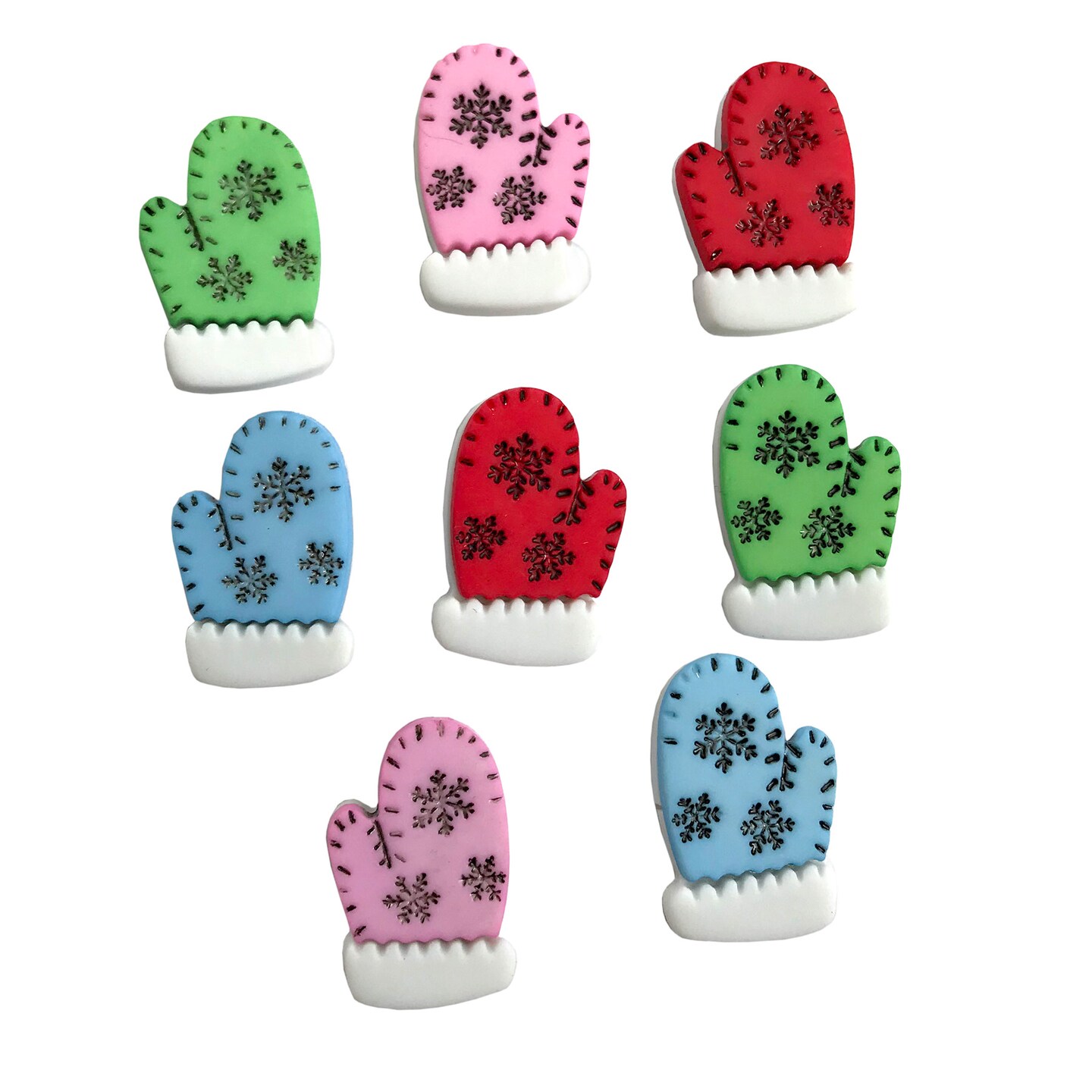 Buttons Galore 50+ Assorted Christmas Buttons for Sewing &#x26; Crafts - Set of 6 Button Packs - Christmas Set 2