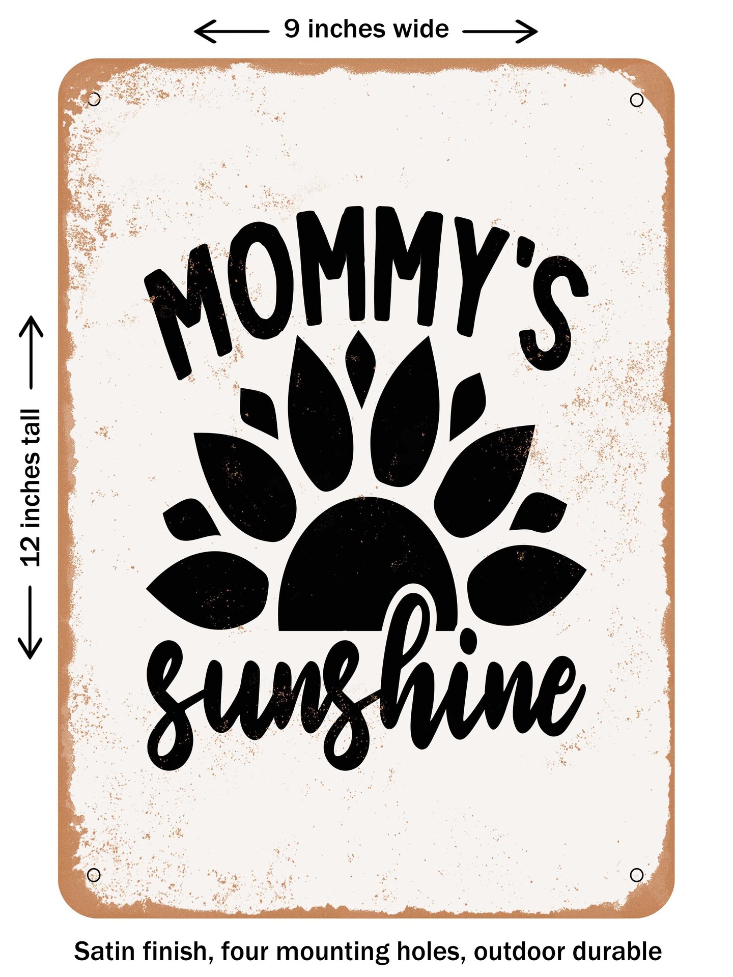 Decorative Metal Sign Mommys Sunshine 2 Vintage Rusty Look Signs Michaels 3420