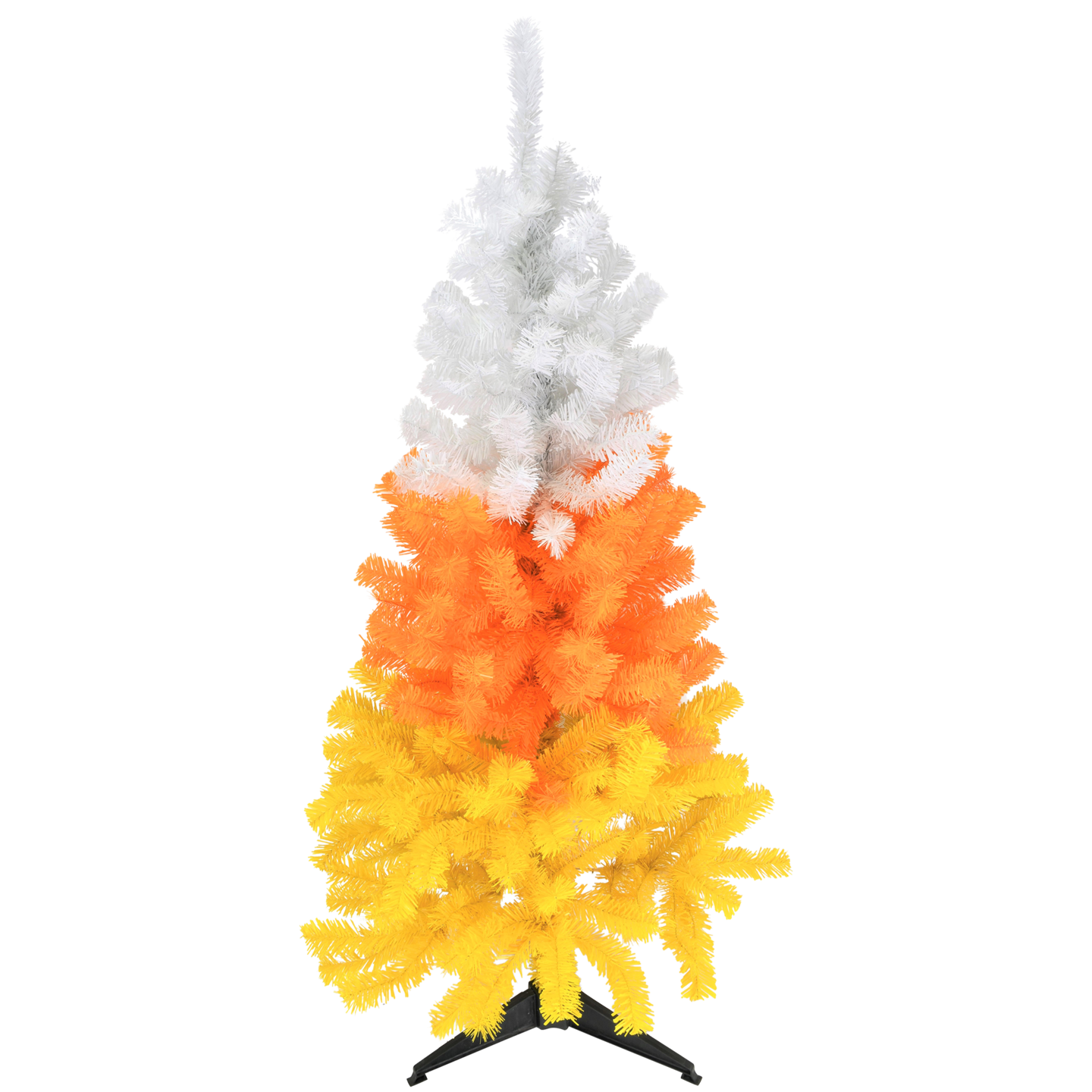 Tree Buddees White, Orange and Yellow Candy Corn Halloween Tree (4 Foot)