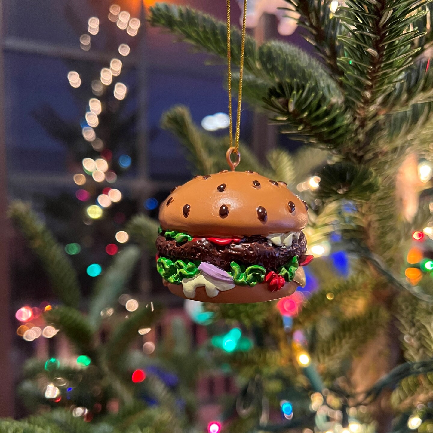 Hamburger Food Christmas Ornament Decoration