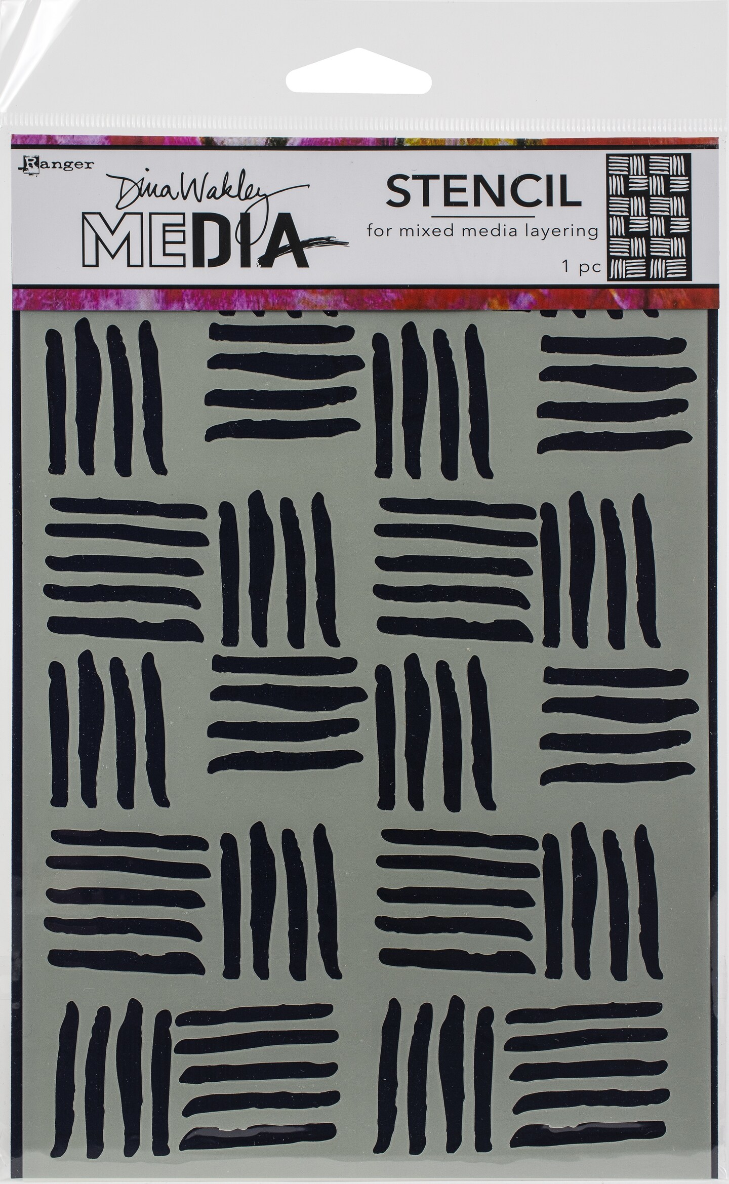 Dina Wakley Media Stencils 9"X6"Cross Hatch Stencils & Forms Michaels