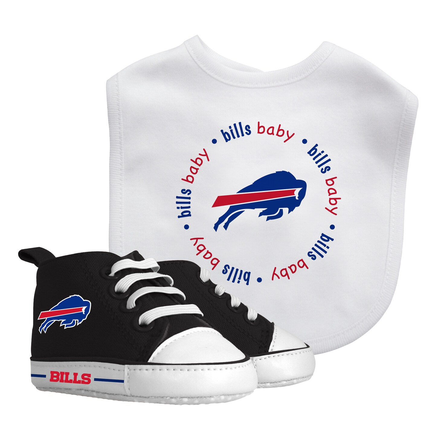 Baby Fanatic Officially Licensed Unisex Baby Bibs 2 Pack - NFL Buffalo Bills  Baby Apparel Set