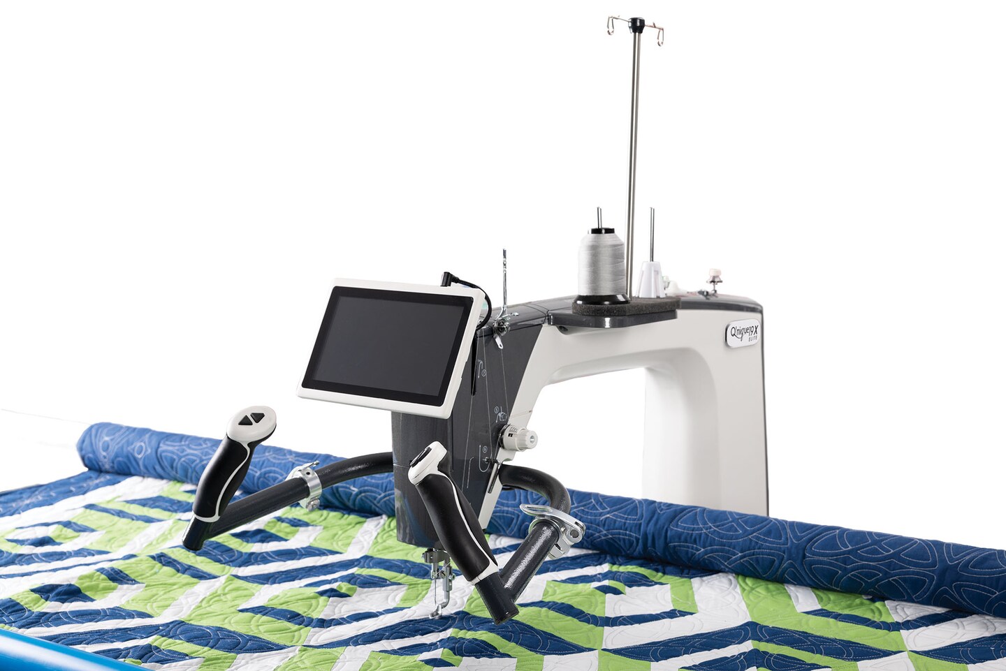 Q'nique 19X - Elite Quilting Machine and Q-Zone Hoop Quilting Frame