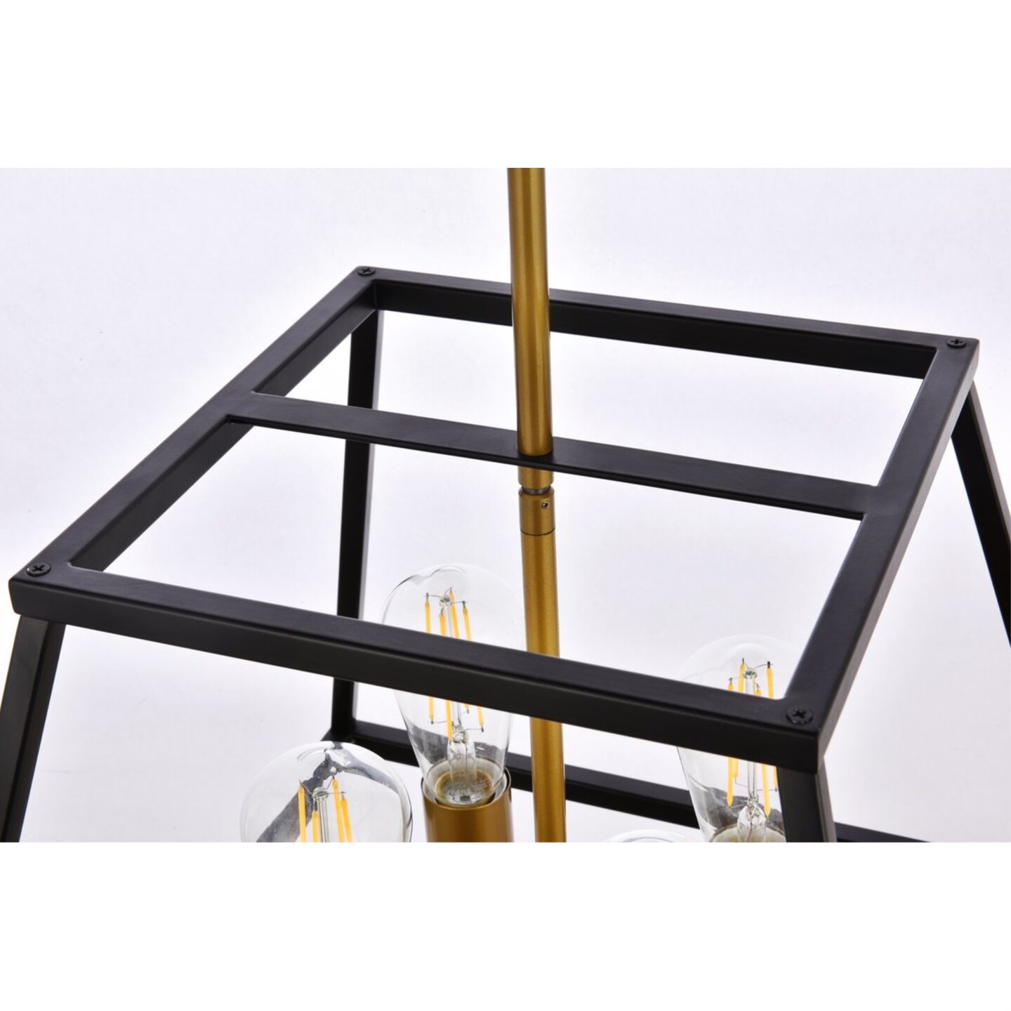 Declan 16 inch pendant in black and brass Pendant Lights Michaels