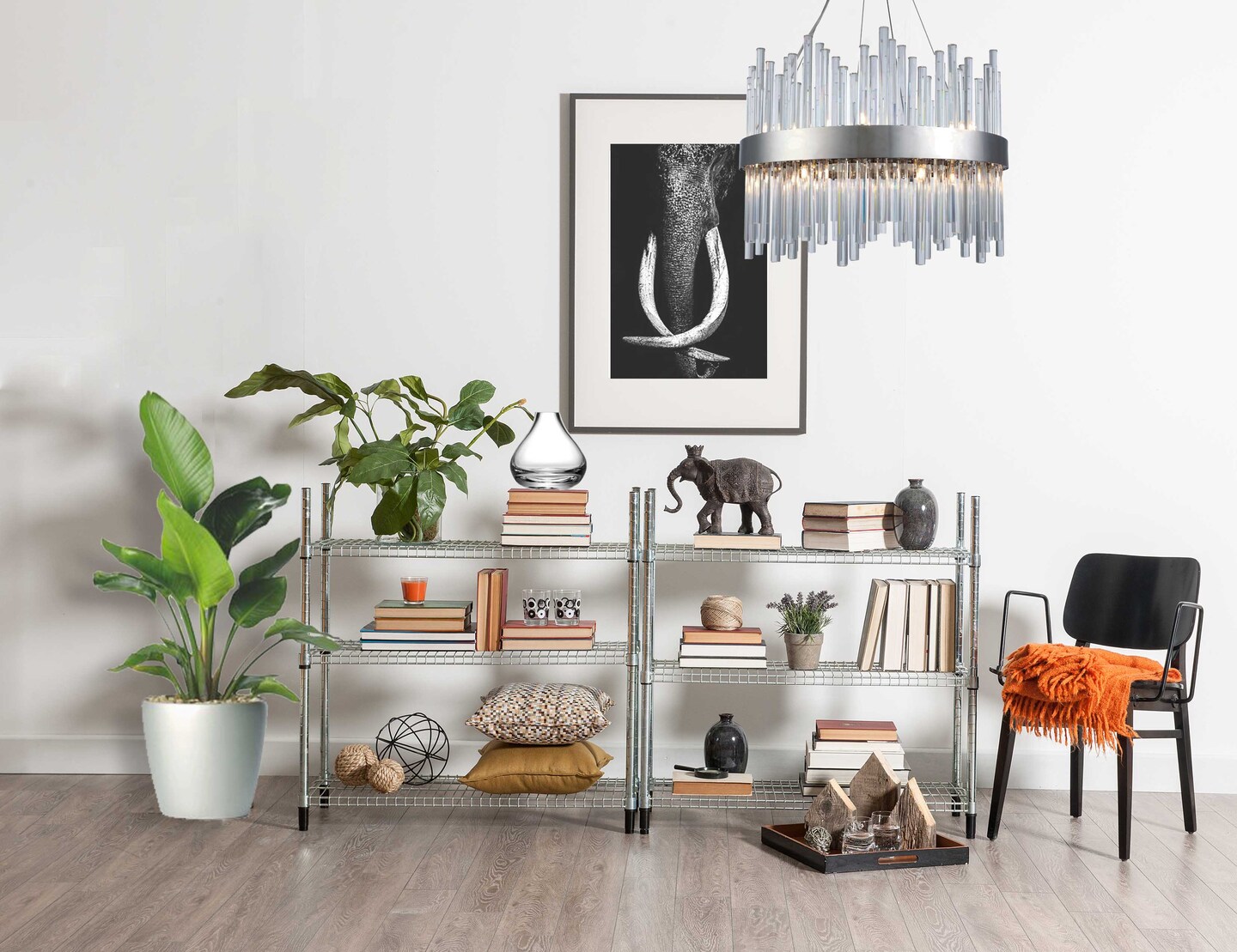 3000 Dallas Collection Chandelier D20in H14in Lt14 Chrome Finish