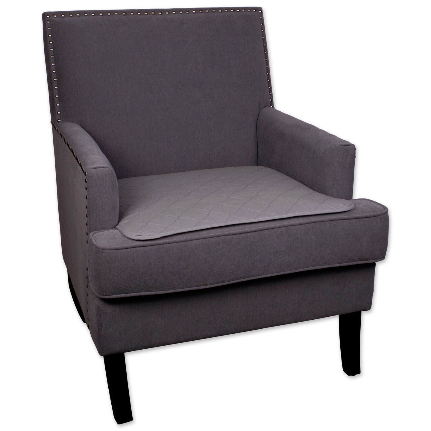 DII Absobent Washable Incontinence Chair Seat Protector Pad Grey