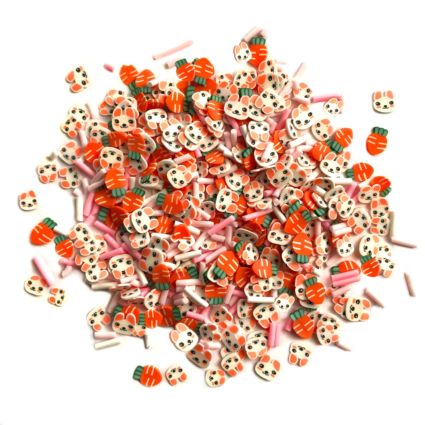 Buttons Galore and More Sprinkletz - Tiny Polymer Clay Embellishments - Easter Bundle 48 grams