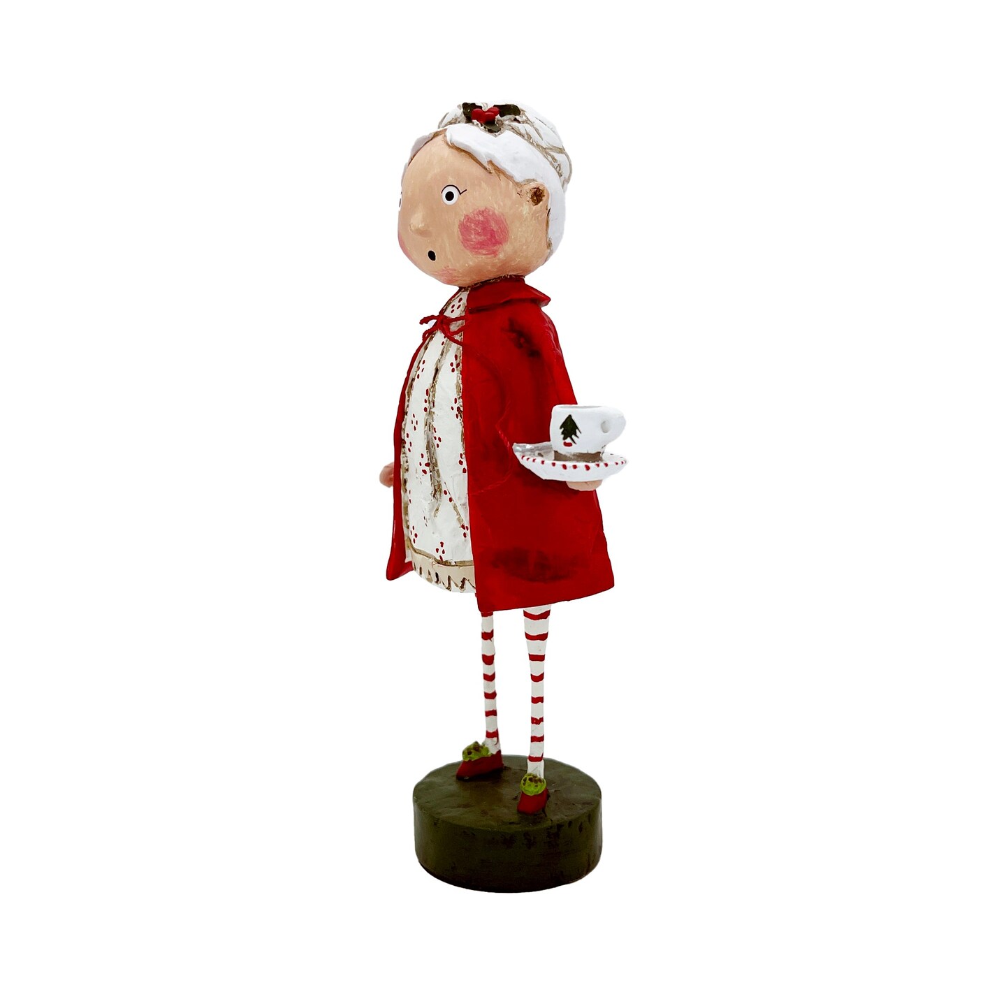 Lori Mitchell Christmas Collection: Rosy Cozy Mrs. Claus Figurine