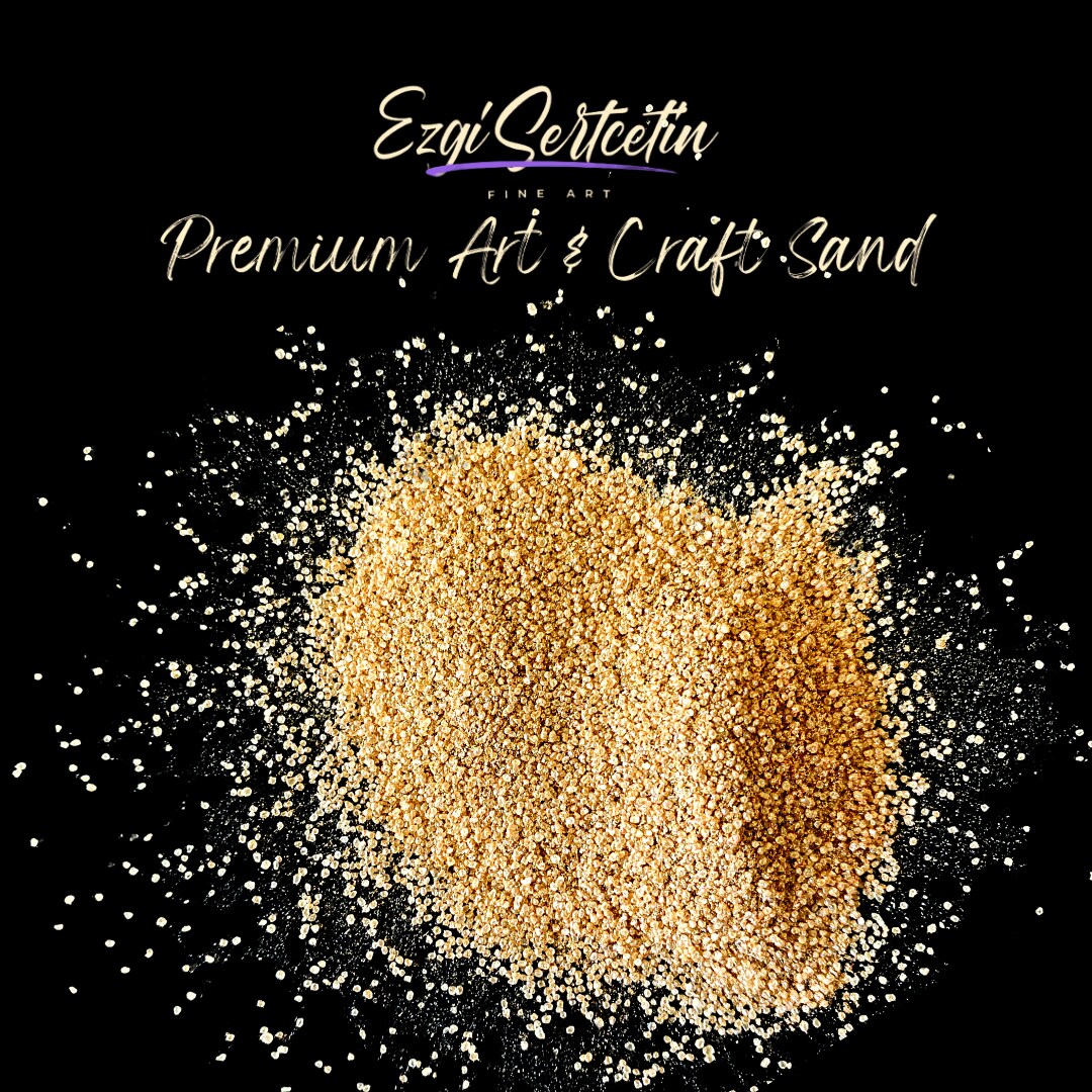 Premium Art Sand|Craft Sand|Unique Metallic-Neon Colors|Excellent Quartz Sand|10 oz|Excellent for Artwork|DIY|Sand Painting|Wedding Decoration|Vaze Filling|Ezgi Sertcetin