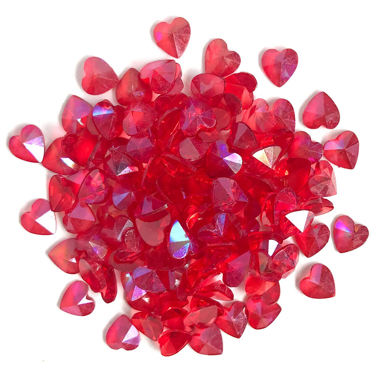 Buttons Galore Sparkletz&#xAE; Embellishments Bundle, Iridescent Diamonds, Hearts -18 Grams