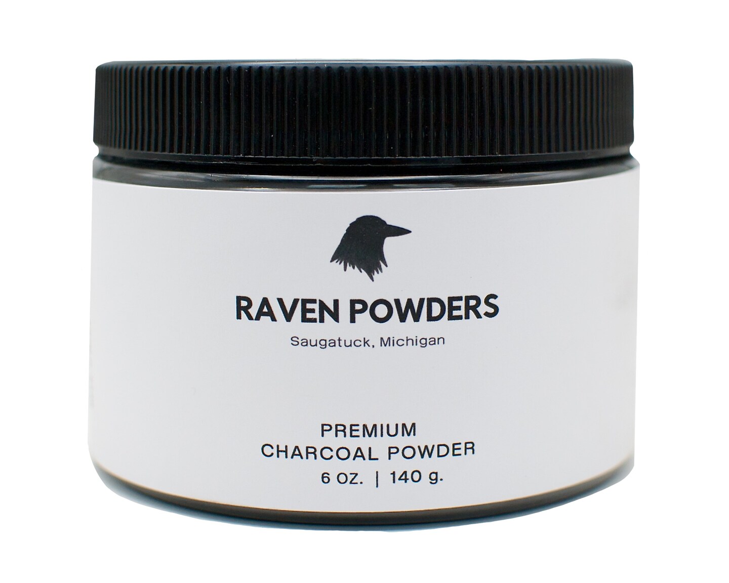 Raven Powders Premium Charcoal Powder for Drawing and Art, Black