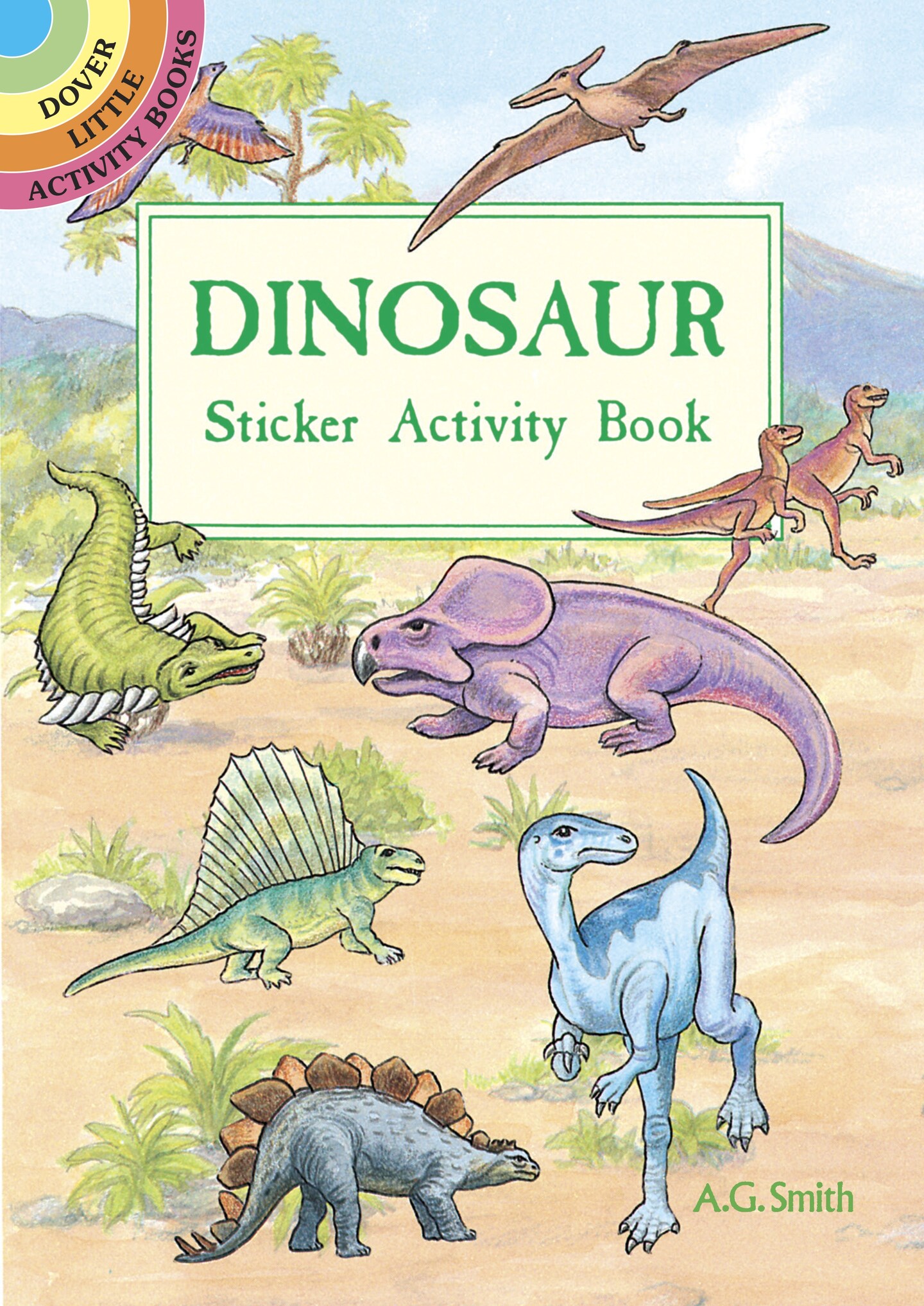 Dover PublicationsDinosaur Sticker Activity Book Stencils & Forms