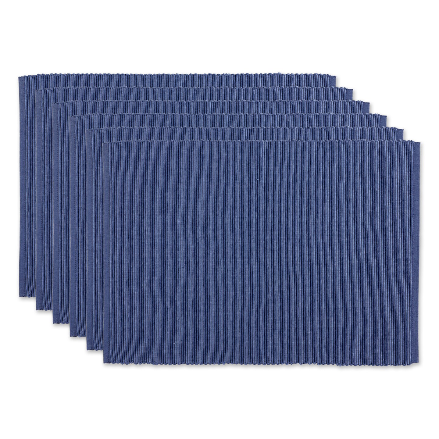 DII French Blue Ribbed Placemat Set/6 | Doilies & Placemats | Michaels