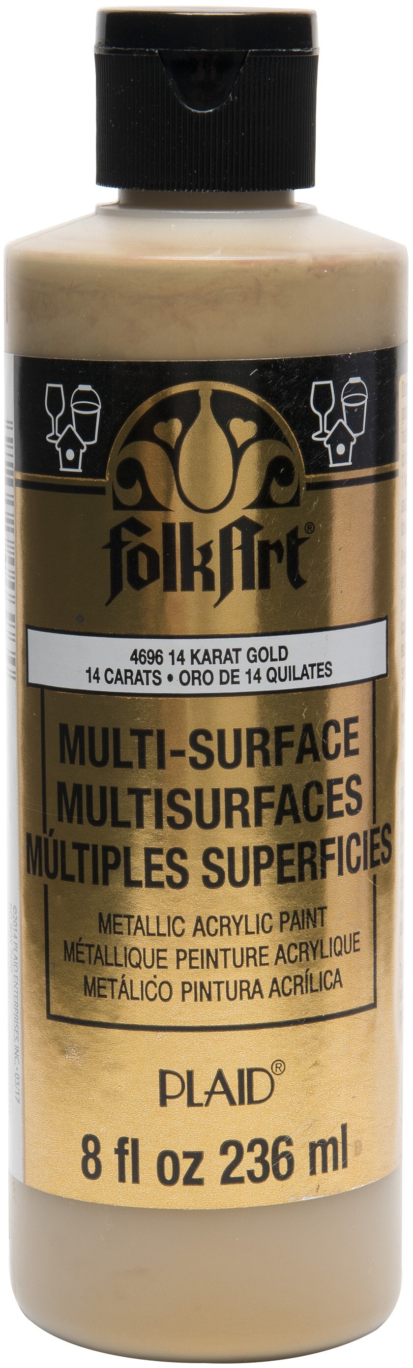 FolkArt MultiSurface Paint 8oz14K Gold Accessories Michaels