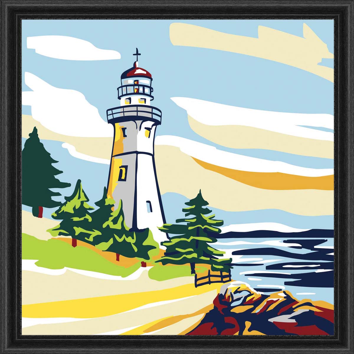 Plaid Lighthouse Paint-by-Number Kit | Paint by Number | Michaels