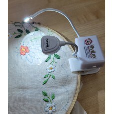ViviLux LED Craft Light with 3X Magnifier, Flexible Task Lighting for Crafts, Sewing & Reading, Optical Grade Magnifying Glass, Handi-Clip & Hook and Loop Tape