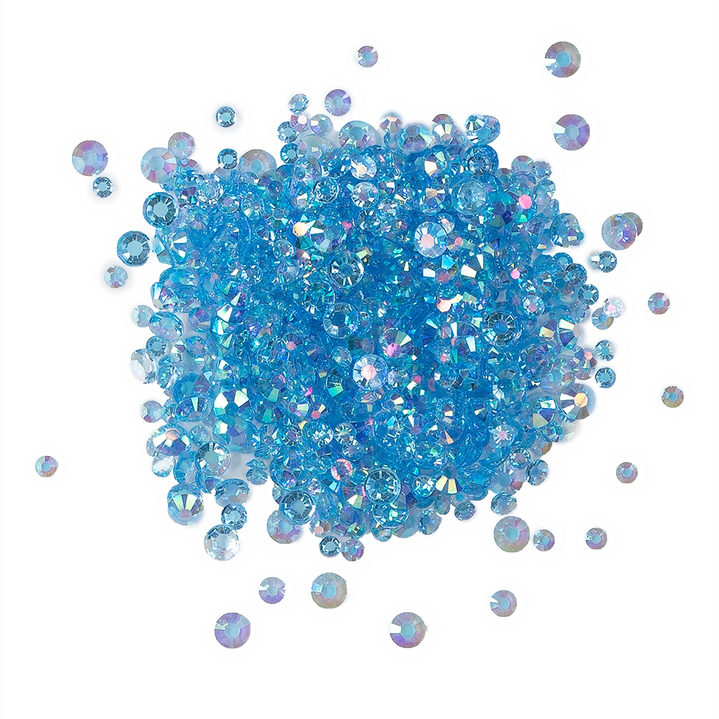 Buttons Galore Crystalz Bundle of Iridescent Gems - 2400 Pieces - Soft Colors