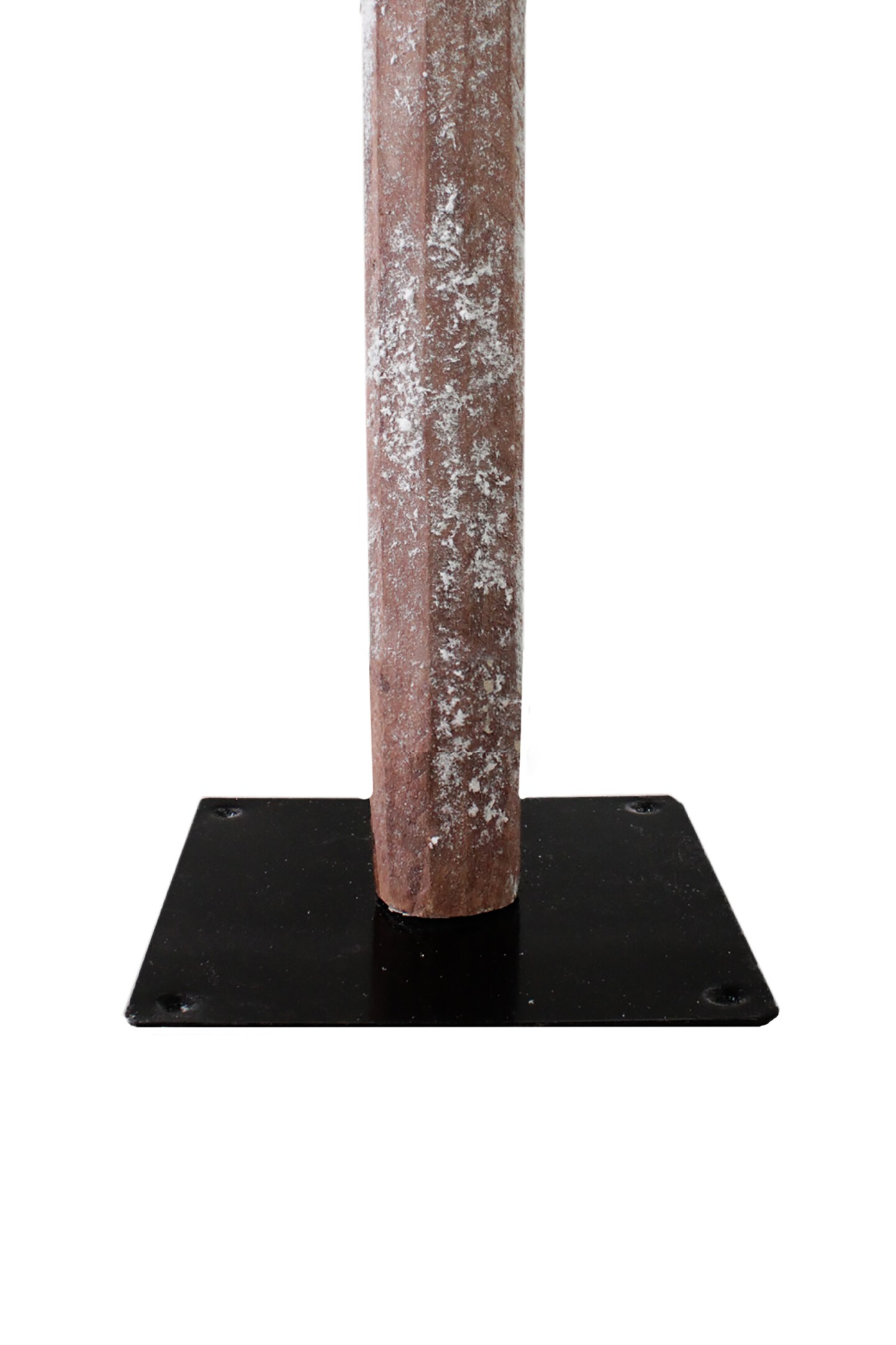 Perfect Holiday Pre-lit Natural Alpine Tree With Square Metal Base