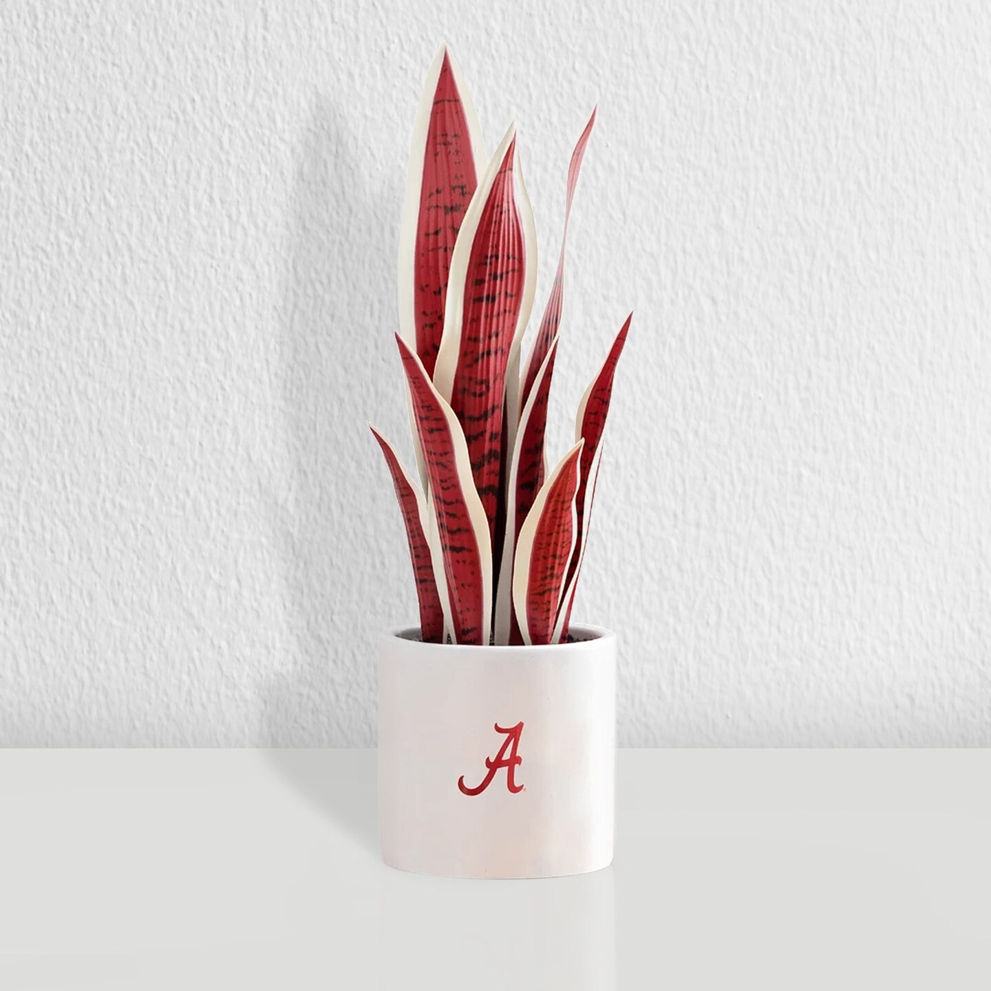 Alabama Crimson Tide Faux Snake Plant, Hydrangea and Orchid (3 Pack) - Ultimate Fan Gift Bundle