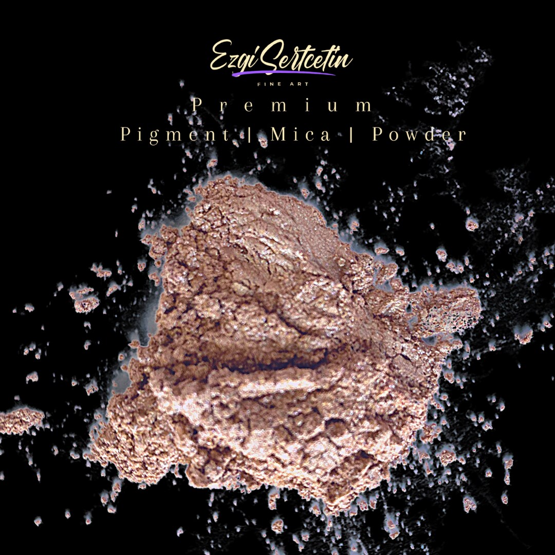 Premium Pigment Powder 50g | Authentic Unique & Bright Pearlescent Metallic and Neon Colors | Especially Formulated for Artwork, Resin, Slime, Plasticine and more by Ezgi Sertcetin
