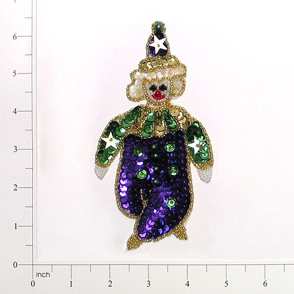 mardi gras sequin applique