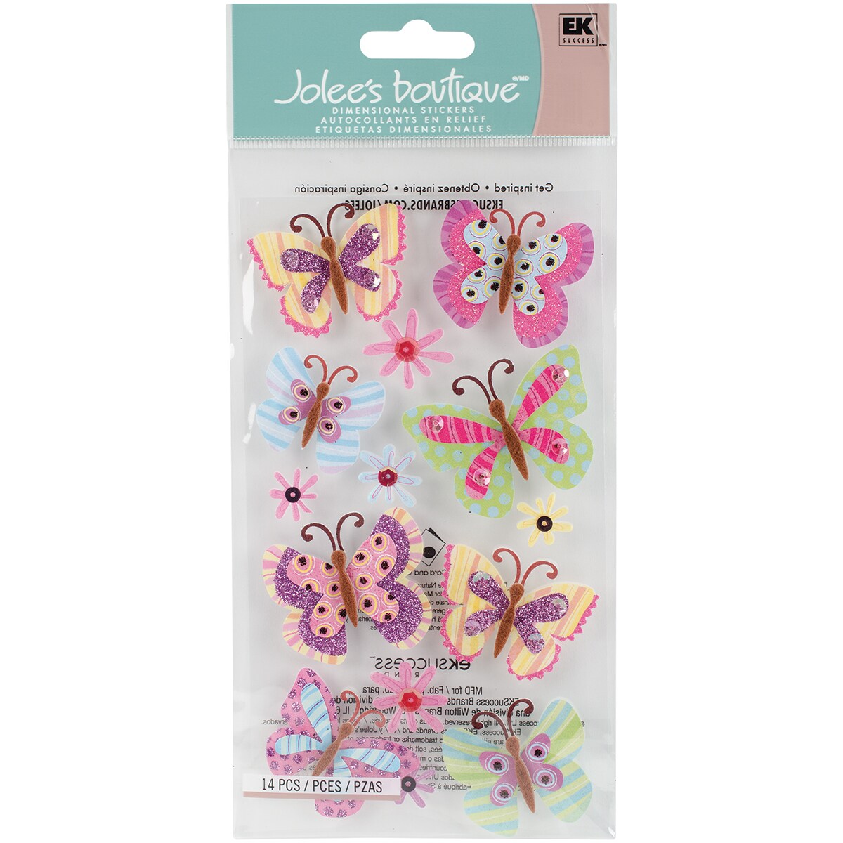 Jolee's Le Grande Dimensional Stickers-Paisley Butterflies | Stencils ...