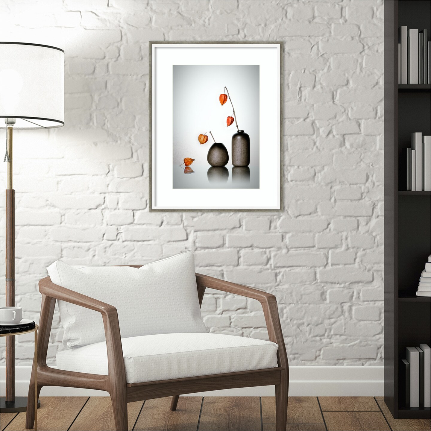 Hello by Lydia Jacobs Wood Framed Wall Art Print 18 in. W x 23 in. H