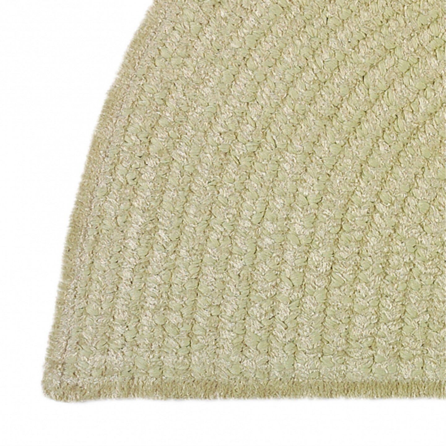 BB91A018X030 Barefoot Bathroom Celery 1'6"x2'6" slice Rug, 50 Polypropylene/50 Polyester