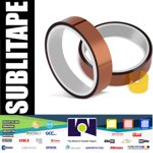 2 rolls Heat resistant tapes sublimation Press Transfer Thermal Tape 20mmx30m SUBLITAPE TAWNY