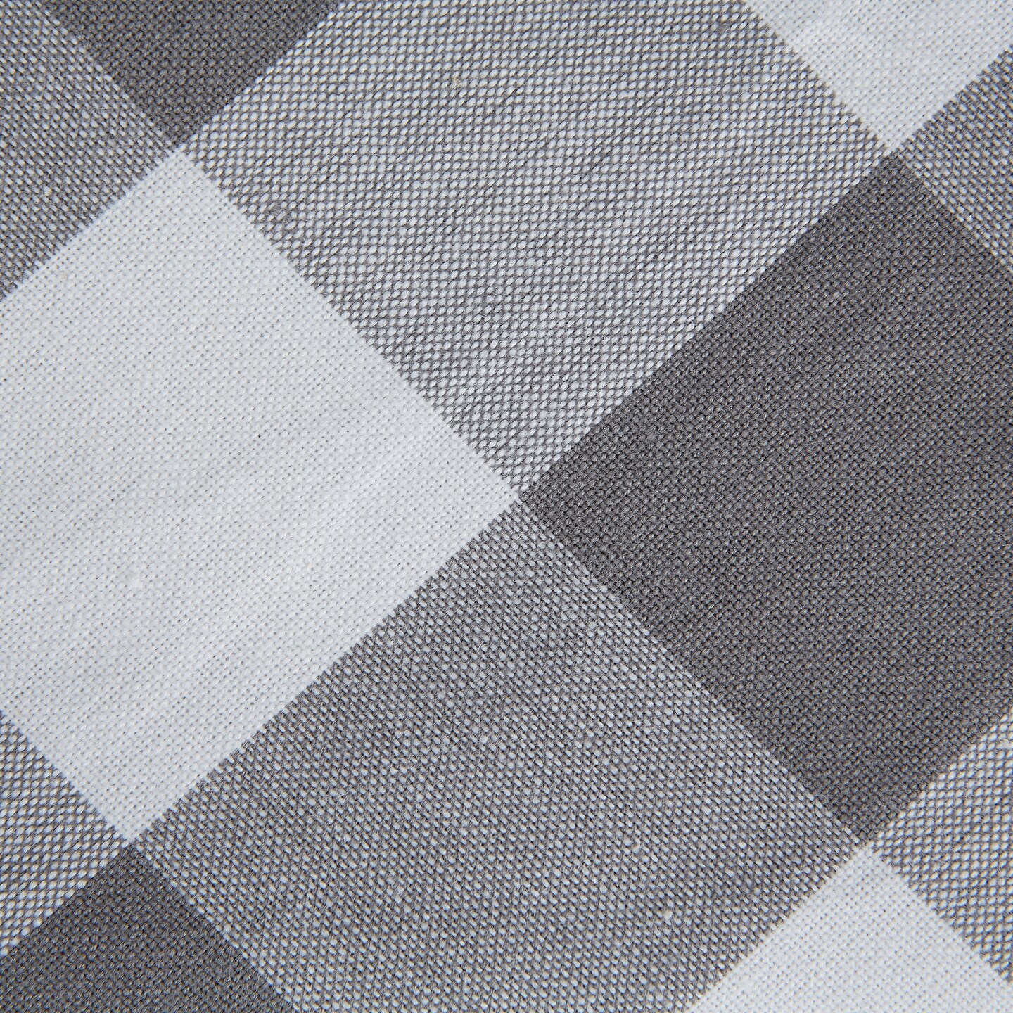 DII Gray &#x26; White Buffalo Check Tabletopper 40x40