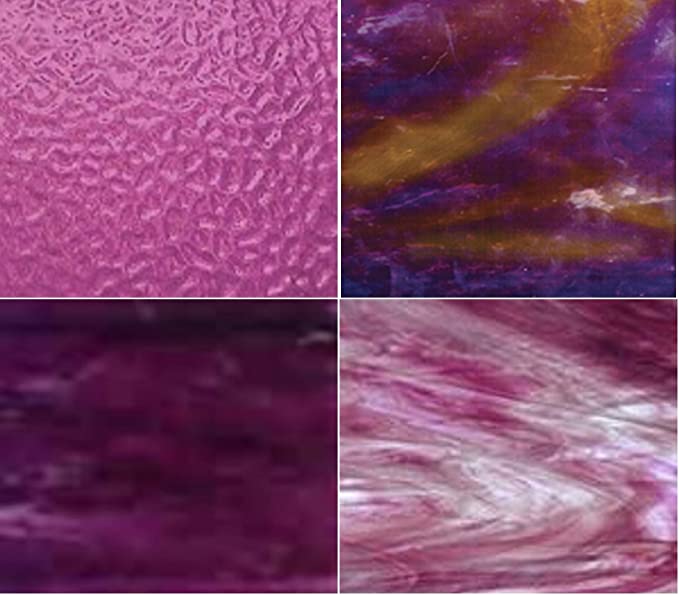 Purple Color - Stained Glass Sheet Pack Options
