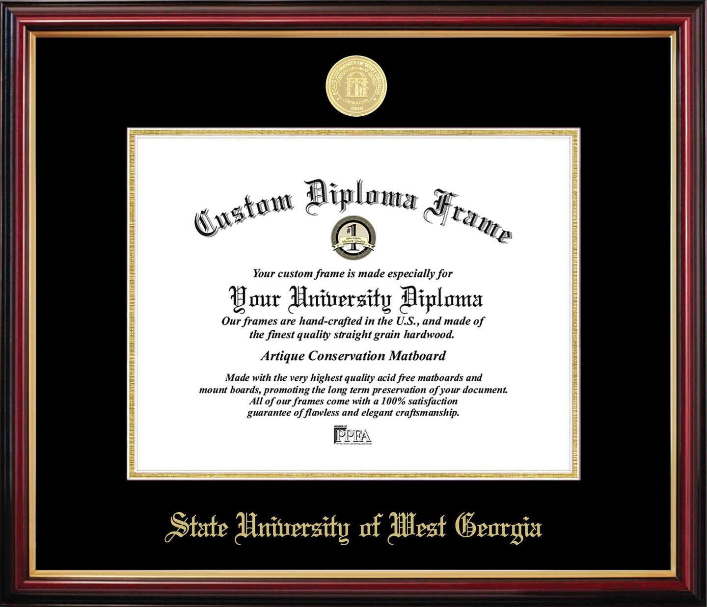 Unviersityof Northern Iowa Petite Diploma Frame