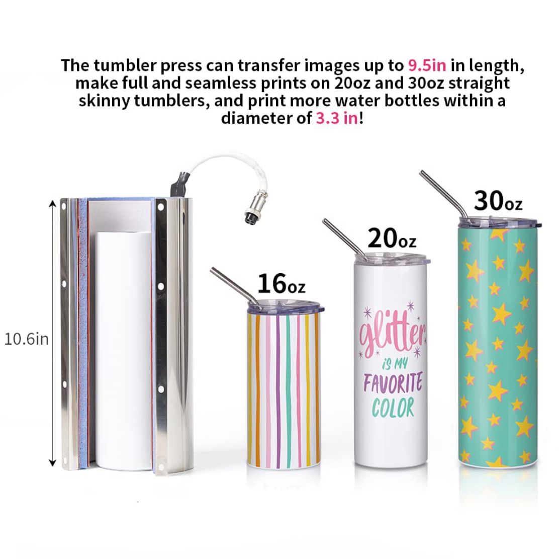 30oz Straight Skinny Tumblers