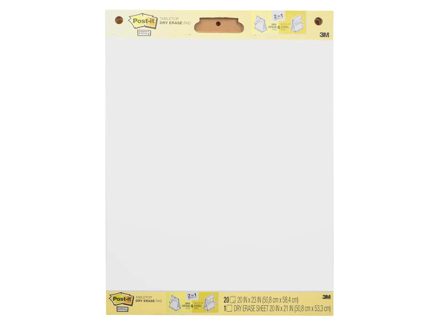 PostIt Note Tabletop Pad 20 in. x 23 in. Dry Erase Dry Erase Boards