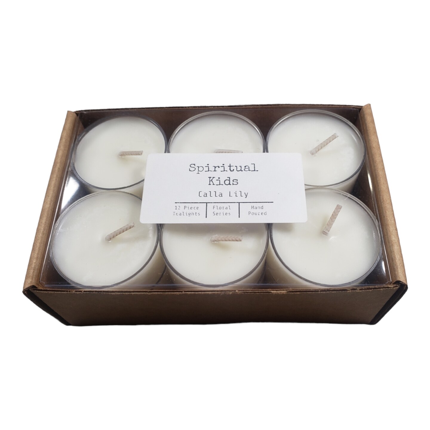 Calla Lily All Natural Soy Wax Tealights 12 Count Hand Poured with Fragrant/Essential Oils | Floral Tealights | Birthday Gift |